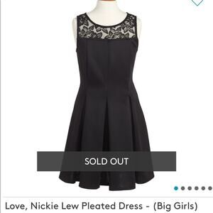 Nickie lew Nordstrom NWT black girls dress size 7
